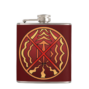 Native Art Flask Custom Spiritual Native Art Gift