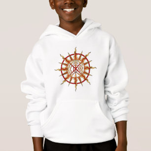 Native Art Hoodie Kid's Elements Tribal Sun Shirt
