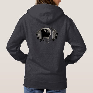 Native Art Hoodie Women's Metis Wildlife Jacket