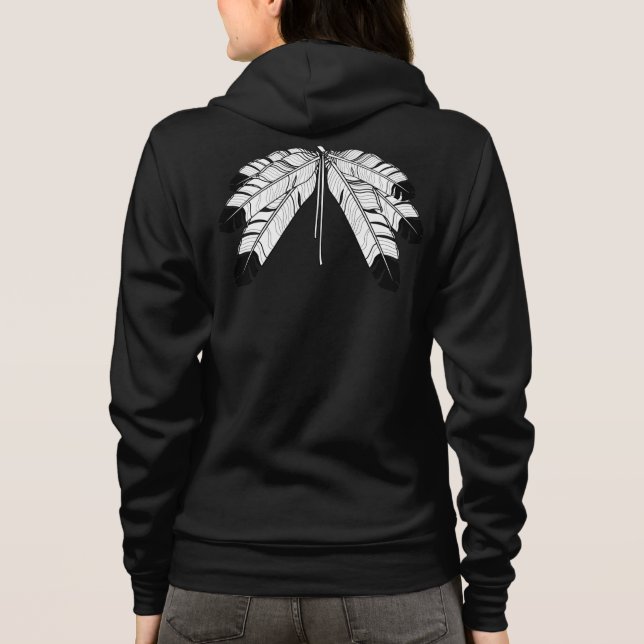 Native Art Jackets Women's Metis Wildlife Jacket (Back)