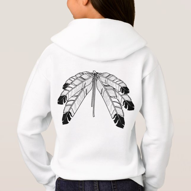 Native Art Kid's Sweatshirt First Nations Shirts (Back)