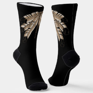 Native Art Socks Eagle Fathers Socks Customized