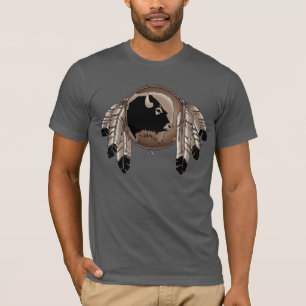 Native Art T-shirt Organic Tribal Wildlife T-shirt