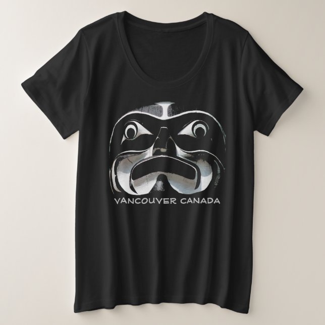 Native Art T-Shirt Vancouver Plus Size Shirt (Design Front)