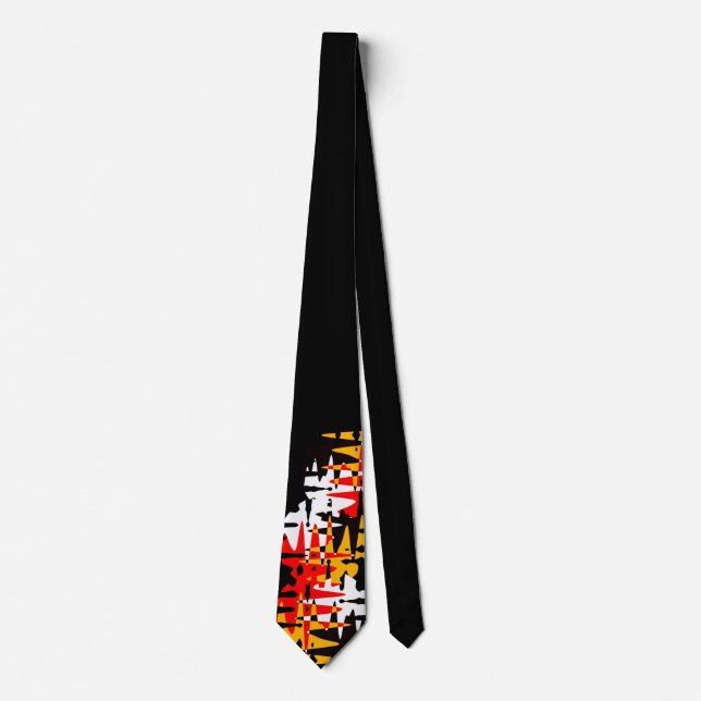 Native Art Ties Tribal Spiritual 4 Nations Necktie (Front)