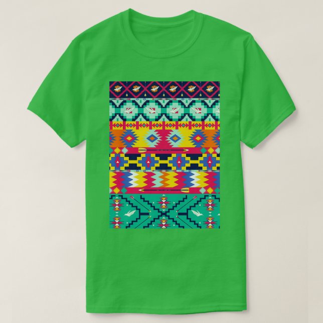 Native aztec pattern birds arrow  T-Shirt (Design Front)