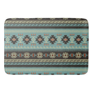 Native Blanket Pattern Bath Mat