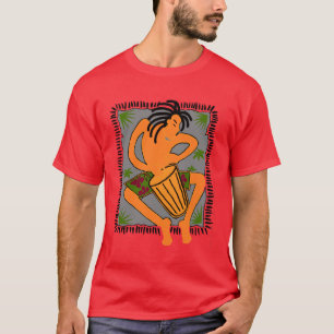 Native Bongo (Dark Red) T-Shirt