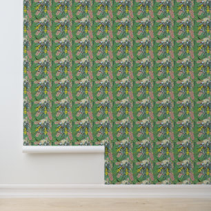Native Bush Blooms Summer Green Wallpaper