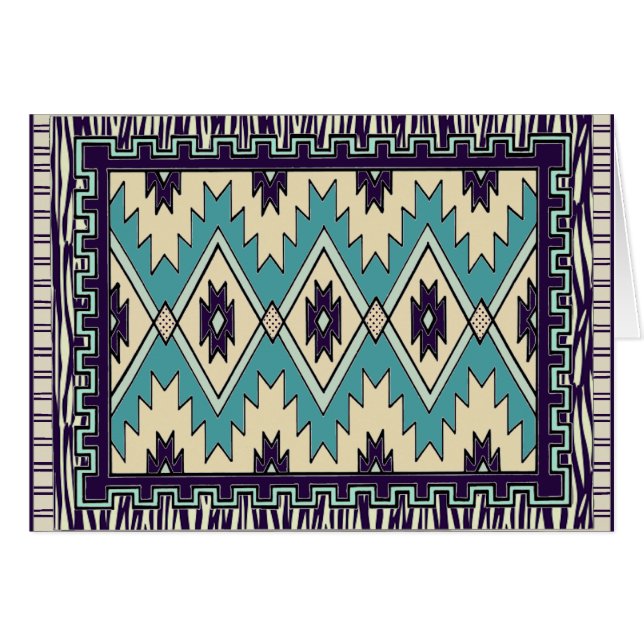 Native Chief Pattern Card (Front Horizontal)