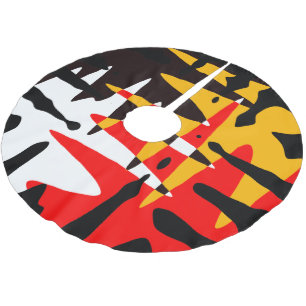 Native Christmas Tree Skirt Tribal 4 Nations Decor