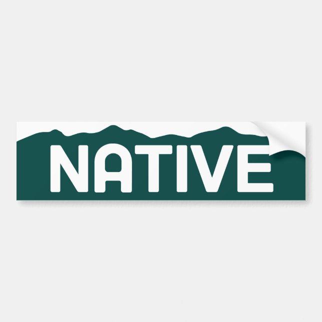 Native Colorado Bumper Sticker (Front)
