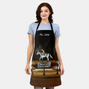 Native Dancer Horse Statue Saratoga Apron