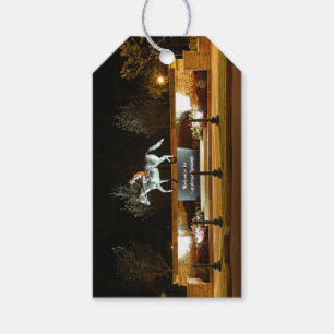 Native Dancer Horse Statue Saratoga Gift Tag