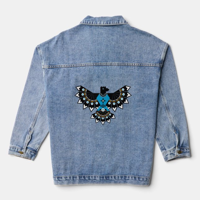 Native Eagle Denim Jacket (Back)