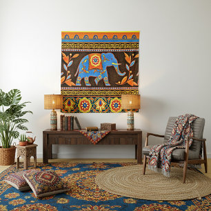 Native elephant tapestry