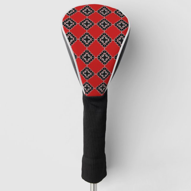 Native ethnic pattern golf head cover (Front)