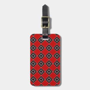 Native ethnic pattern luggage tag