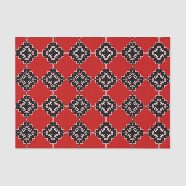 Native ethnic pattern tissue paper (Front)