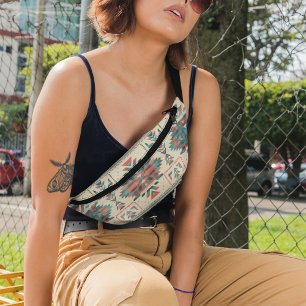 Native Ethnic Pattern Vintage Boho Seamless Bum Bags