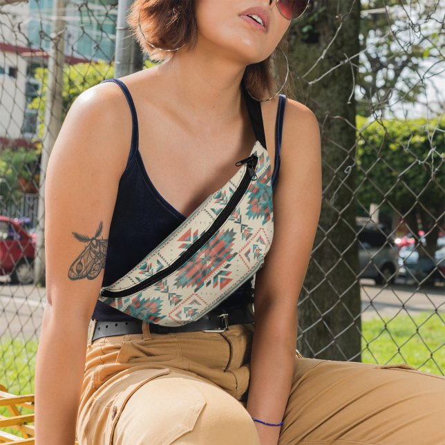 Native Ethnic Pattern Vintage Boho Seamless Bum Bags (Creator Uploaded)