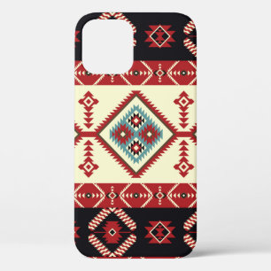 Native fabric. Geometric design kilim. Ethnic trib iPhone 12 Case