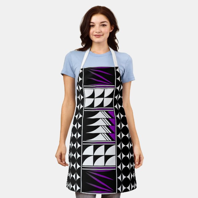 Native Feather Blessing in Purple Apron (Worn)
