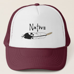 Native Feather Trucker Hat