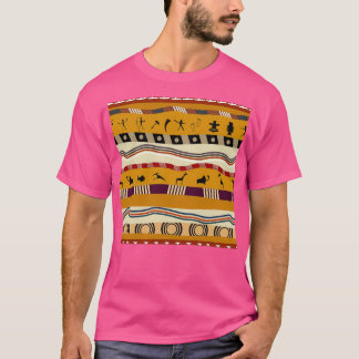 Native figures vector pattern T-Shirt