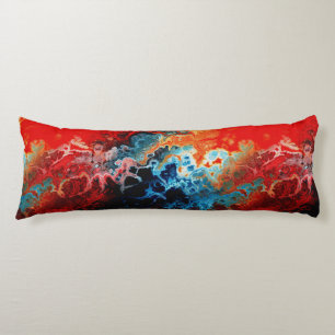 Native Fire Fractal Body Cushion