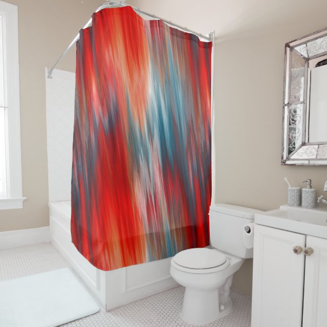Native Fire  Shower Curtain (In Situ)