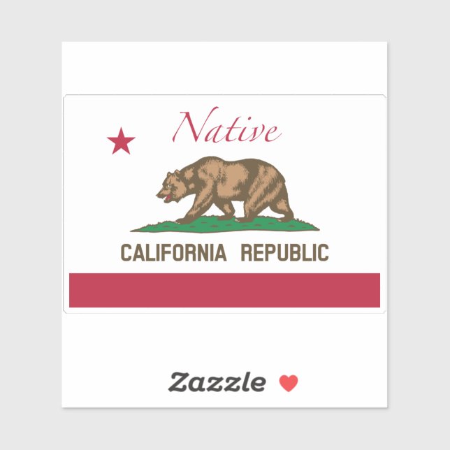 Native Flag of California (Sheet)