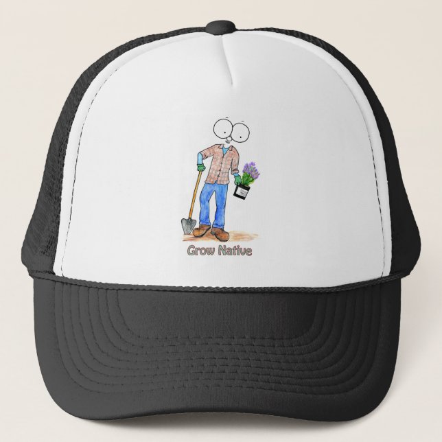 Native Gardening Guy Trucker Hat (Front)