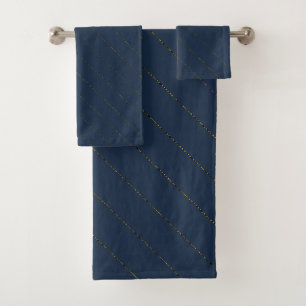 Native Gold Pattern Bath Towel Set