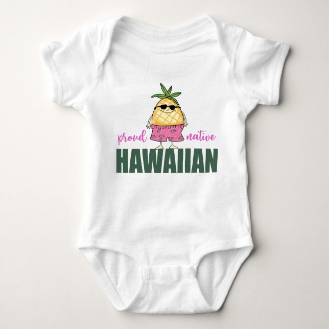 Native Hawaiian Baby Bodysuit (Front)
