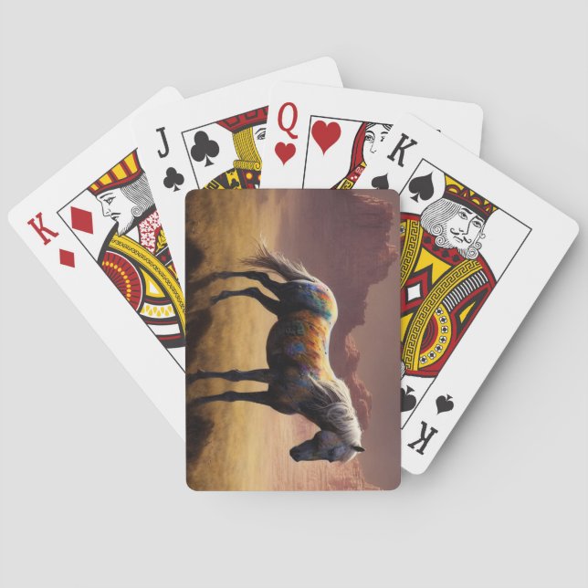 Native Horse Playing Cards (Back)