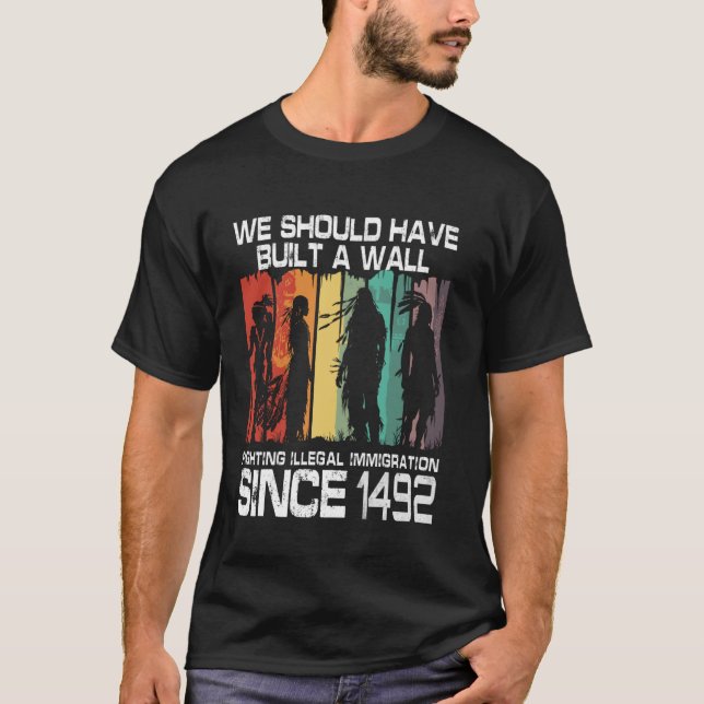 Native Indian American Day Pride Indigenous Native T-Shirt (Front)