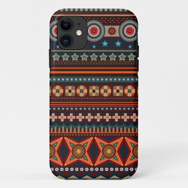 Native Indian Ethnic Pattern Case-Mate iPhone Case (Back)