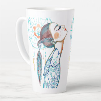 Native Indian Lady Art Mug