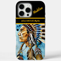 Native Indian Warrior: Tribal Patterns