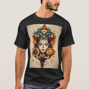 Native Ink: Linework Tattoo Apparel with Cultural T-Shirt