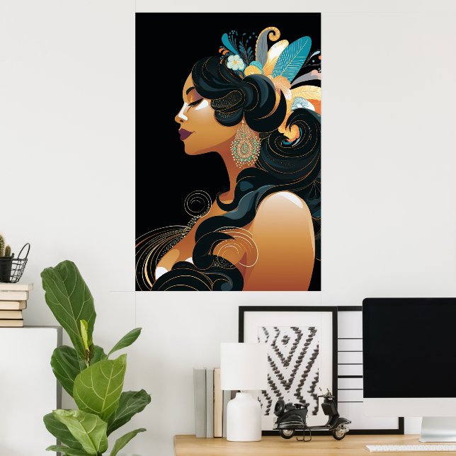 NATIVE INSPIRATION #3 POSTER (Home Office)
