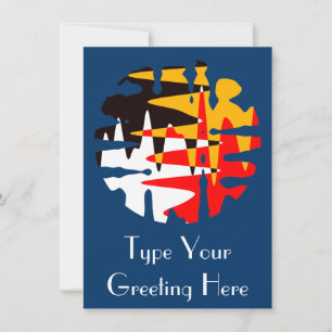 Native Invitations Personalised Four Nations Card