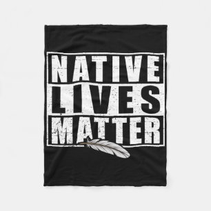 Native Lives Indigenous Native American Day Gear S Fleece Blanket