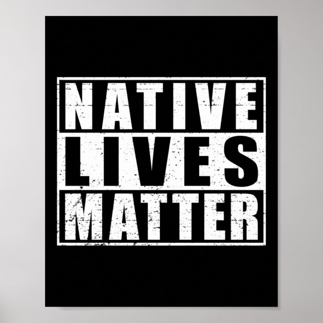 Native Lives Indigenous Native American Day Gear S Poster (Front)