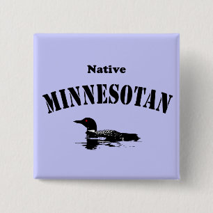 Native Minnesotan 15 Cm Square Badge