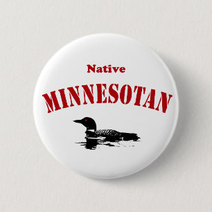 Native Minnesotan 6 Cm Round Badge
