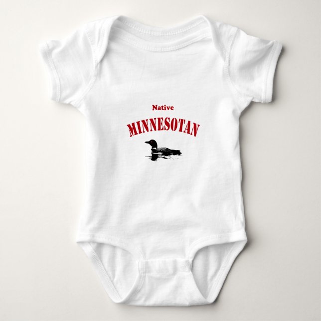 Native Minnesotan Baby Bodysuit (Front)