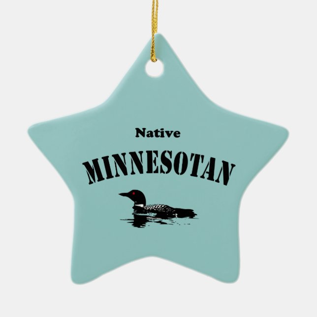 Native Minnesotan Ornament (Front)