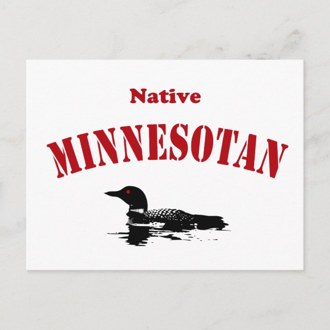Native Minnesotan Postcard (Front)